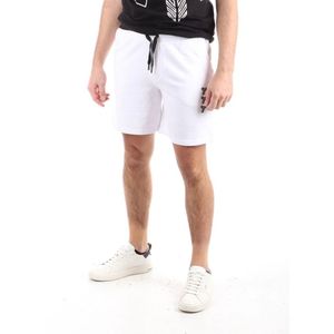 John Richmond, Heren, Korte broeken, Wit, Maat: S Katoen,