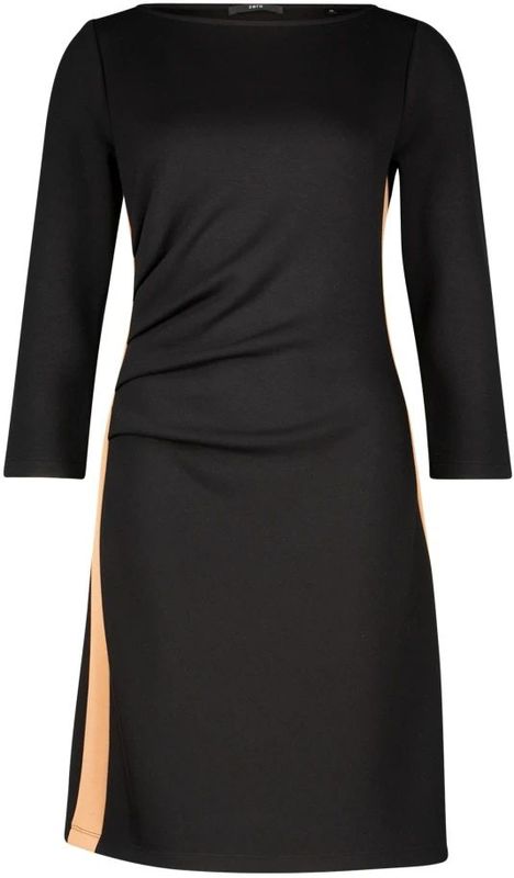 Zero - Knielange Jurk - Plooien - 3/4-mouw