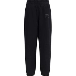 Alexander Wang, Dames, Broeken, Zwart, Maat: XS Katoen,
