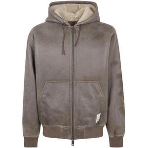 Emporio Armani, Heren, Jassen, Grijs, Maat: L