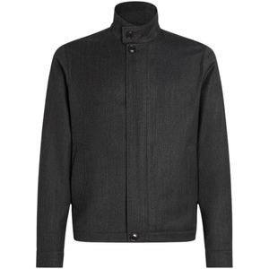 Zegna, Heren, Jassen, Grijs, Maat: L