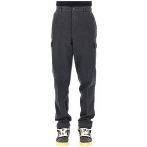 Eleventy, Heren, Broeken, Grijs, Maat: W32 Katoen,