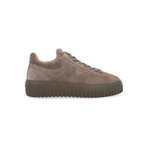 Hogan Strepen Allaccaito Mode Sneakers , Brown , Heren , Maat: 40 EU