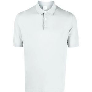 Eleventy, Heren, Tops, Blauw, Maat: M Katoen,