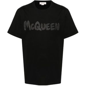 Alexander McQueen, Heren, Tops, Zwart, Maat: XL Katoen,