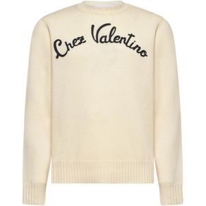 Valentino, Heren, Truien, Beige, Maat: M Wol,