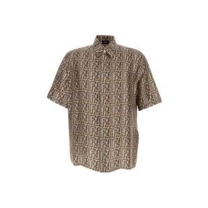 Fendi Short Sleeve Hemden , Multicolor , Heren , Maat: L
