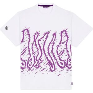 Octopus, Heren, Tops, Wit, Maat: L Katoen,