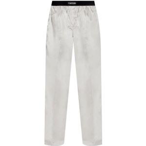 Tom Ford, Heren, Nachtkleding & Lounge, Grijs, Maat: XS Zijde,