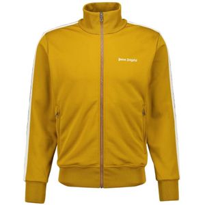 Palm Angels, Heren, Sweatshirts & Hoodies, Bruin, Maat: S Poliester,