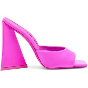 The Attico, Dames, Schoenen, Roze, Maat: 39 EU Satijn,