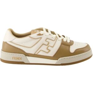Fendi, Heren, Schoenen, Beige, Maat: 45 EU Leer,