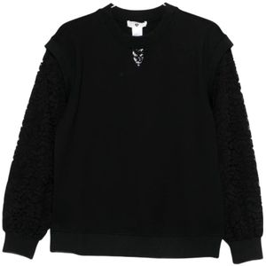 Twinset, Dames, Sweatshirts & Hoodies, Zwart, Maat: M