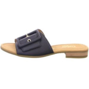 Gabor - Rhodos - Slippers - Zwart - Blokhak - Klittenbandsluiting