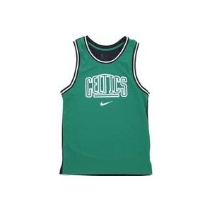Nike NBA Courtside Grafische Tank , Green , Heren , Maat: S