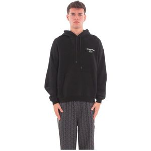 Lacoste, Heren, Sweatshirts & Hoodies, Zwart, Maat: L Fleece,