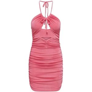 Only, Dames, Jurken, Roze, Maat: M Poliester,
