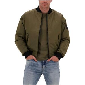 Calvin Klein, Heren, Jassen, Groen, Maat: S Polyamide,