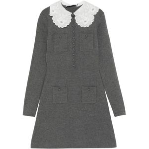 Self Portrait, Dames, Jurken, Grijs, Maat: M