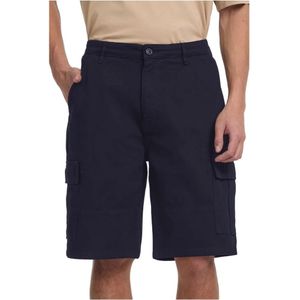 Guess, Heren, Korte broeken, Blauw, Maat: W31 Linnen,