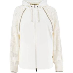 Panicale, Dames, Sweatshirts & Hoodies, Beige, Maat: XS Katoen,