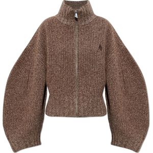 The Attico, Dames, Truien, Bruin, Maat: XS Wol,