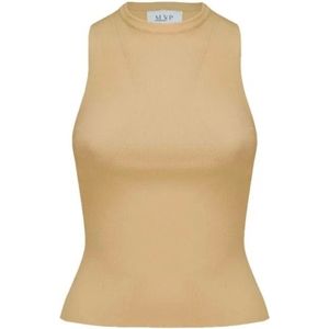 MVP wardrobe, Dames, Tops, Bruin, Maat: S Viscose,