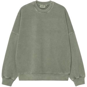 Carhartt Wip, Heren, Sweatshirts & Hoodies, Groen, Maat: XS Katoen,