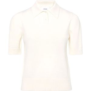 Lardini, Dames, Tops, Wit, Maat: M Leer,