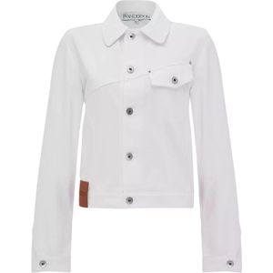 JW Anderson, Dames, Jassen, Wit, Maat: XS Denim,