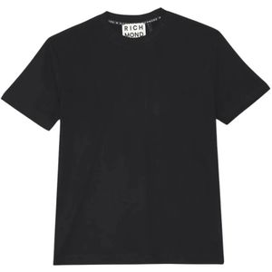 John Richmond, Heren, Tops, Zwart, Maat: XL Katoen,