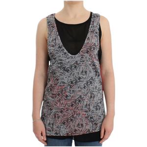 Costume National, Dames, Tops, Veelkleurig, Maat: XL Poliester,