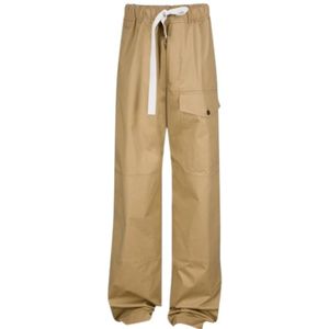 Dries Van Noten, Heren, Broeken, Beige, Maat: M Katoen,