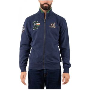 La Martina, Heren, Sweatshirts & Hoodies, Blauw, Maat: XL