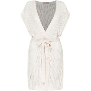 Twinset, Dames, Truien, Wit, Maat: L Katoen,