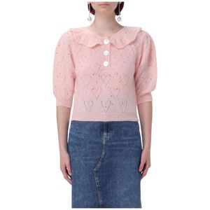 Alessandra Rich, Dames, Truien, Roze, Maat: 2XS