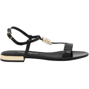 Dolce & Gabbana, Dames, Schoenen, Zwart, Maat: 39 1/2 EU
