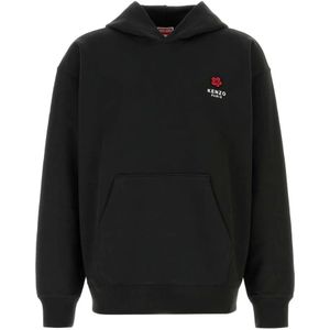 Kenzo, Heren, Sweatshirts & Hoodies, Zwart, Maat: M Katoen,