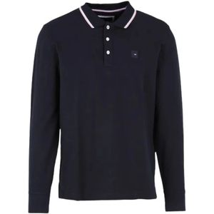 Eden Park, Heren, Tops, Blauw, Maat: M Katoen,