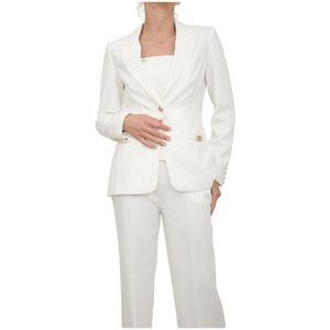 Guess, Dames, Jassen, Wit, Maat: L Poliester,