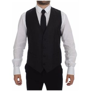 Dolce & Gabbana, Heren, Pakken, Grijs, Maat: M Wol,