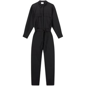 8Pm, Dames, Jumpsuits & Playsuits, Zwart, Maat: S Wol,