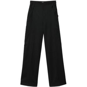 Pinko, Dames, Broeken, Zwart, Maat: S Nylon,