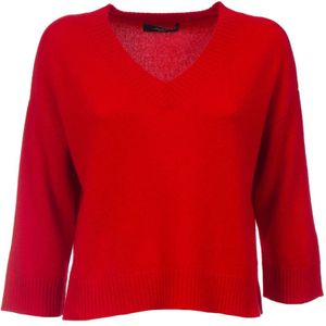 Weekend Max Mara, Dames, Truien, Rood, Maat: S Kasjmier,