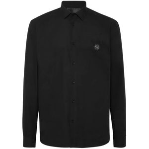 Philipp Plein, Heren, Overhemden, Zwart, Maat: L