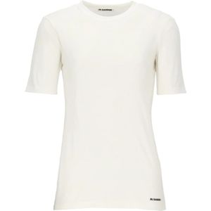 Jil Sander, Dames, Tops, Wit, Maat: M Katoen,