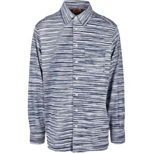 Missoni, Heren, Overhemden, Grijs, Maat: L Katoen,