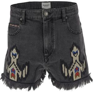 Marant étoile, Dames, Korte broeken, Grijs, Maat: M