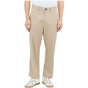 A Bathing Ape, Heren, Broeken, Beige, Maat: S Katoen,