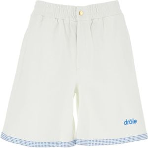Drole de Monsieur, Heren, Korte broeken, Wit, Maat: S Piqué,